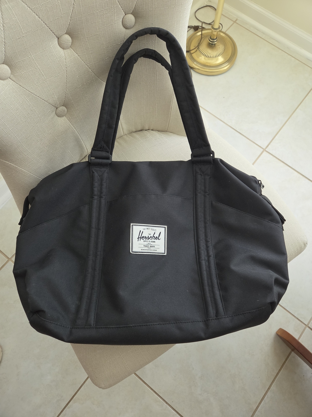 Herschel Supply Company Black Duffel Diaper Bag
